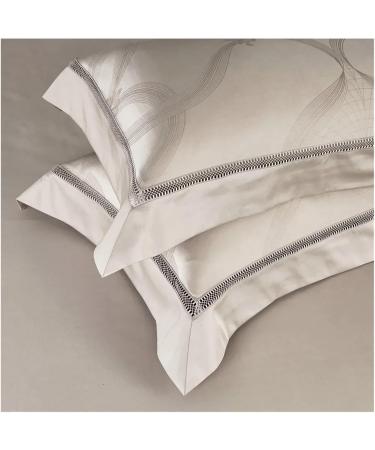 100% Egyptian Cotton Duvet Cover Set 4Pcs Queen King Bedlinens Covers Soft (6pcs King) - Buy Online on GoSupps.com