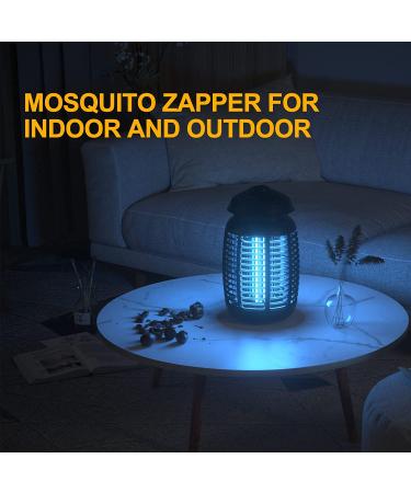 Electric Bug Zapper 4200V Waterproof Outdoor Insect Killer with Light Sensor - Dark-black - Buy Online on GoSupps.com