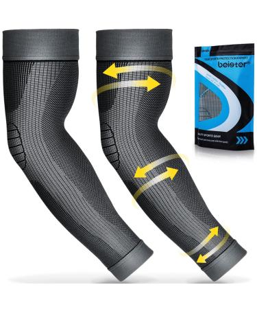 Beister Sports compression bracelet women & men (couple) 20-34 mmHg medical arm sleeves arm support arm protection elbow bandage compression sleeves for arthritis tennis arm lymphedema black XL XL - Buy Online on GoSupps.com