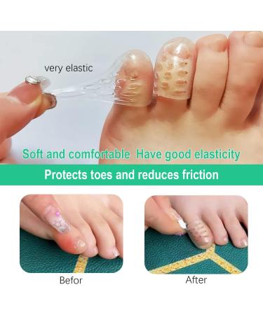 Silicone Anti-Friction Toe Protectors for Women - Small Pinky Toe Cushion Caps (10 Pcs) - Buy Online on GoSupps.com