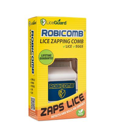 LiceGuard RobiComb Electric Head Lice Comb - Powerful Lice & Eggs Zapping Tool - Buy Online on GoSupps.com