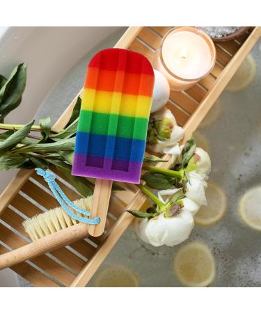 Baluue Ice Cream Bath Ball - Kids Loofah & Exfoliating Shower Sponge | Soft Bathing Towel & Rubbing Pouf for Clean Smooth Skin - Buy Online on GoSupps.com