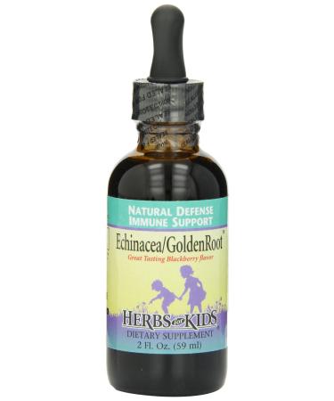 Herbs for Kids Echinacea/Goldenroot (Blackberry, 2oz) Blackberry 2 Fl Oz (Pack of 1)