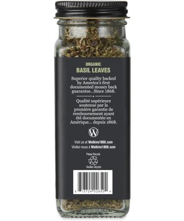 Watkins Gourmet Organic Spice Jar Basil Leaves Non-GMO Kosher 20 g - Buy Online on GoSupps.com