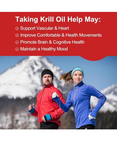 Antarctic Krill Oil 500 mg, Phospholipid-Bound Omega-3, EPA, DHA, and Astaxanthin - Easily Absorbed - Supports Brain, Heart, and Joint Health - Non-GMO, Gluten-Free, 30 Softgels 30 Count (Pack of 1) - Buy Online on GoSupps.com