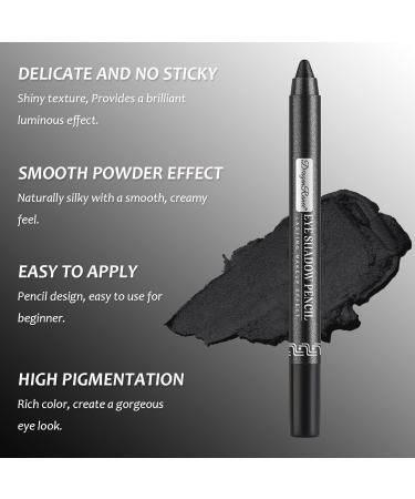 Waterproof Eyeshadow Stick Shimmer Cream - Black Eyeliner Pencil for Glitter Eye Makeup - Buy Online on GoSupps.com