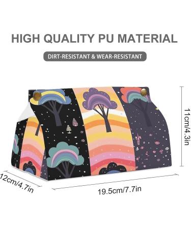 Tissue Box Cover Tissue Box Holder Simple Rainbow Print Tissue Holder Travel Tissue Packs Facial Paper Holder Decorative Holder - Buy Online on GoSupps.com