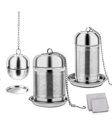 Tea Infusers for Loose Tea 3PCS Loose Leaf Tea Steeper Premium Tea Strainers for Loose Tea Brew Tea Spices & Seasonings