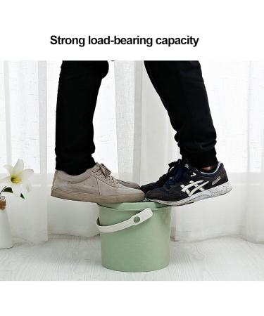 NEDLON Thicken Chamber Pot with Lid Portable Plastic Bucket Potty Storage Stool for Camping Travel Home Car Multipurpose (Color : Green Size : 28cm) 28cm Green - Buy Online on GoSupps.com