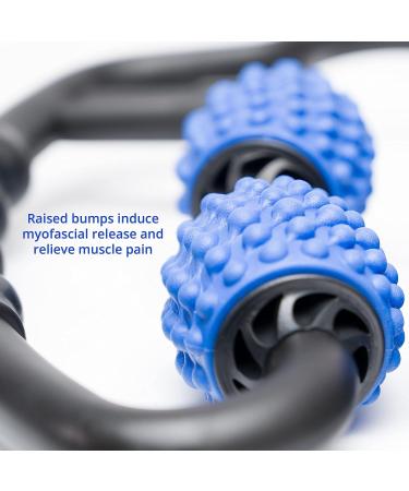 Body Back Trigger Point Pressure Roller Massager - Self Massager for Arm, Hand, and Leg - Deep Tissue Myofascial Release - Blue - Buy Online on GoSupps.com