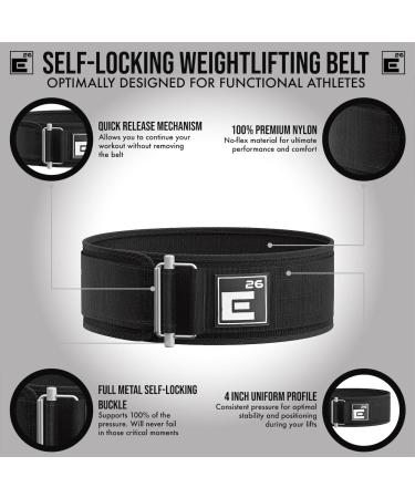Adjustable Weight Lifting Belt - High Quality for CrossFit Powerlifting & Olympic Athletes | XS Black - Buy Online on GoSupps.com