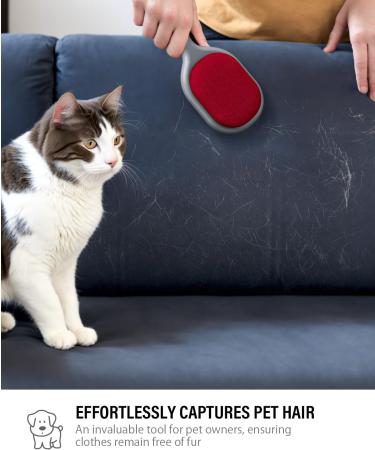 VASSON Lint Brush Set - Double-Sided Travel Velvet Lint Brush for Clothes - 2 Pack | Perfect for Pet Hair Removal & Clothing Care - Buy Online on GoSupps.com
