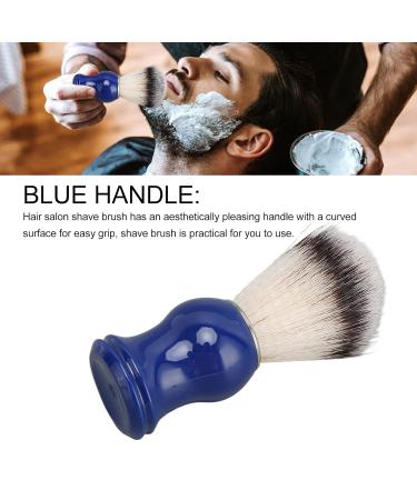 Handmade Blue Handle Shaving Brush | Professional Men's Barber Grooming Brush for Salon Use - Buy Online on GoSupps.com