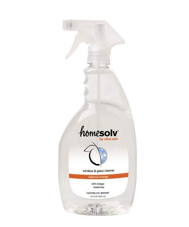 Citra Solv Homesolvl Window & Glass Cleaner, with Vinegar, Valencia Orange, 32 Ounce Bottles, Oz-1729 (CIS-60647P3) 1 Pack