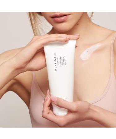 Nutridome - Flaxseed oil body cream 200ml - Body lotion for dry skin intense hydration and skin soothing regenerating repairing cream for women moisturizer - Buy Online on GoSupps.com