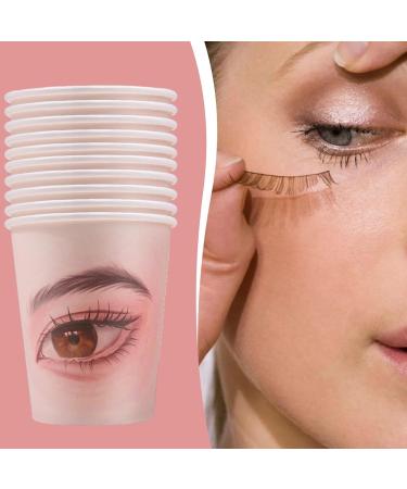 Eyelash Training Aids - Extension Lash Makeup Paper Cup | 20x Eyelash Training Paper Cup for Adults Makeup Artist Eyelash Beautician - Buy Online on GoSupps.com