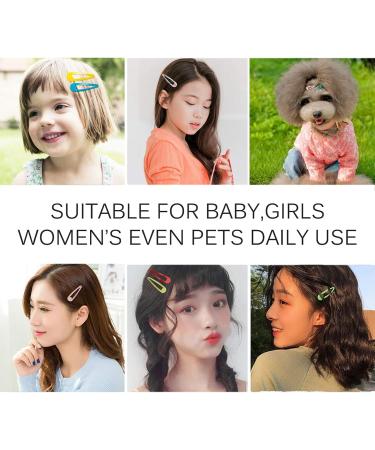 JeoPoom Hair Clips 80 Pcs Kids Non-Slip Metal Barrettes Cute Hair Barrettes Grils Hair Accessories for Baby Girls Toddlers Kids Women Accessories(18 Colors) - Buy Online on GoSupps.com