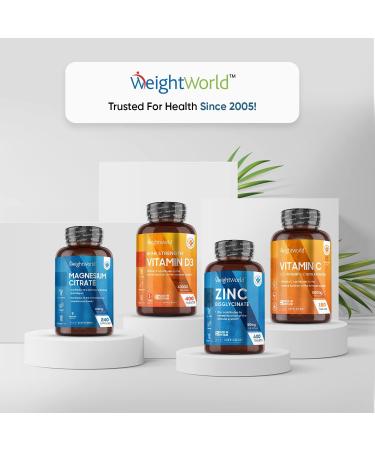 High Strength Vegan Zinc Bisglycinate Tablets 50mg 400 Tablets | Immunity Support for Skin, Hair & Nails | 6+ Months Supply | High Absorption Zinc Supplements for Men & Women - Buy Online on GoSupps.com
