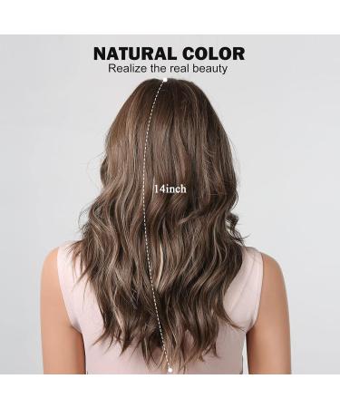 HAIRCUBE Brown Curly Synthetic Wig with Blonde Highlights for Women - Buy Online on GoSupps.com