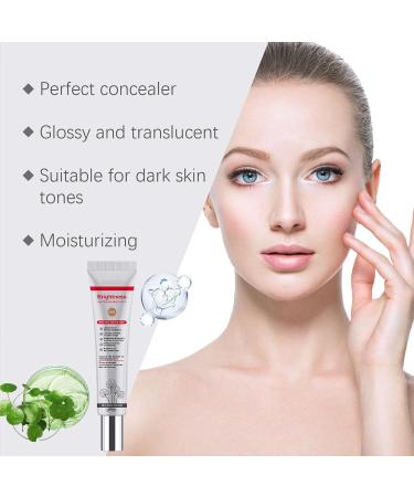 Cc Eye Cream with Centella Asiatica - 3 in 1 Full Coverage Anti-Dark Circles Cc Cream - Moisturizing Brightening and Tinted Corrector - SPF 20 Sun Protection (Dark) - Buy Online on GoSupps.com