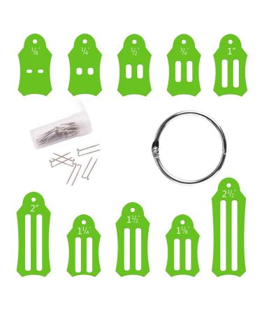 EBLLPA 10Pcs Jelly Roll Sasher Tool Set Multi-Sizes Folding Fabric and Biasing Strips Roll Tool Set Fabric Sewing Quilting Bias Binding Maker Set 2