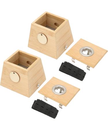 Moxibustion Box - Single Hole Bamboo Moxa Roller & Acupuncture Tool | 2pcs International Shipping - Buy Online on GoSupps.com
