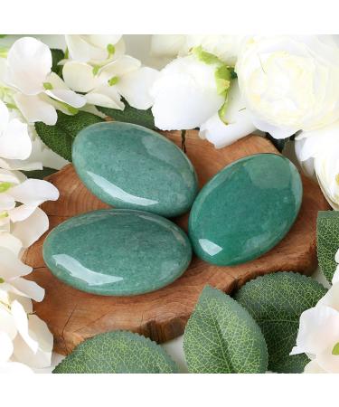 Buy Xiannvxi 2.4 Polished Green Aventurine Worry Stones - Natural Crystal Gemstones for Reiki Healing & Massage | International Shipping - Buy Online on GoSupps.com