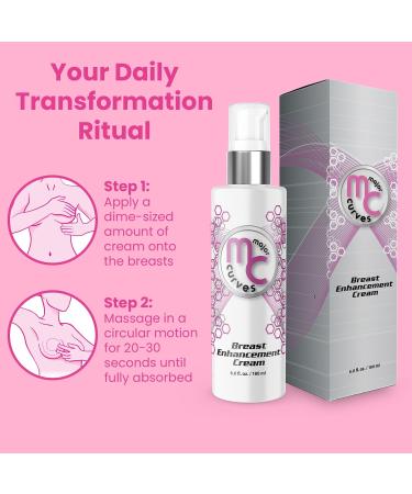 Breast Enhancement Cream - Fast Acting Formula for Fuller & Firmer Bust Line | Non-Greasy Daily Use 6.8oz - Buy Online on GoSupps.com