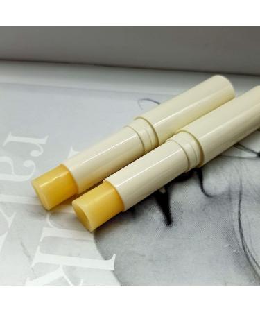 Cayes 2PCS Handmade Plant lip balm Pink Lips Serum Brighten Dark Lips Bleaching Essence Lip Balm Repair Fine Lines Brighten Moisture Exfoliator Lip Care (Yellow) - Buy Online on GoSupps.com