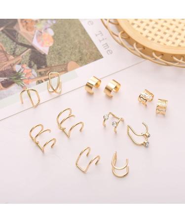 24 Pcs Gold Silver Non-Piercing Hair Beads Cuffs Clips for Women Men - Hair Accessories Styling Jewelry - Buy Online on GoSupps.com