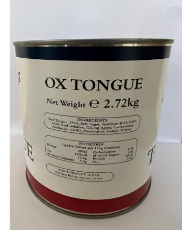 Tinned Ox Tongue - Bulk Catering Pack - 2.72kg - Buy Online on GoSupps.com
