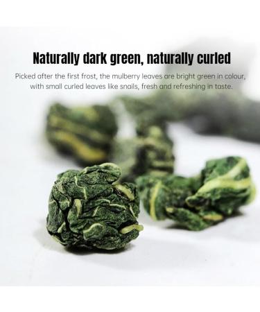  HQZMCTE Natural Sugar-Free Chinese Dried Mulberry Leaves Herbal Tea 90g / 3.17oz Healthy Soothing - Buy Online on GoSupps.com