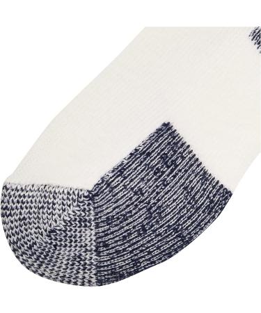 Thorlos Jmx Maximum Cushion Ankle Running Socks White/Navy (6 pairs) - Large Unisex - Buy Online on GoSupps.com