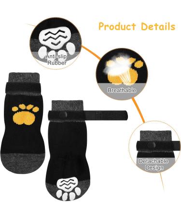 2 Pairs Anti Slip Dog Socks Paws Stop Licking Dog Grip Socks Pet Paw Protector Dog Boots Dog Claw Socks Dog Shoes Dog Slippers with Adjustable Strap for Puppy Dog Indoor Outdoor Hardwood Floor Walking - Buy Online on GoSupps.com
