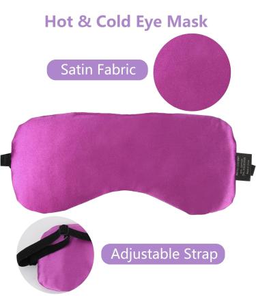 Silk Weighted Eye Pillow & Mask Set for Relaxation, Meditation, Yoga | Hot & Cold Compress, Headache Relief | 2 Pack - Buy Online on GoSupps.com