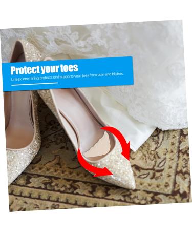 6 Pairs Half Size Padded Toe Plug Insoles for Men & Women - Elastic Shoe Fillers & Foot Pads for Big Shoes - Comfortable Support and Cushioning - Buy Online on GoSupps.com