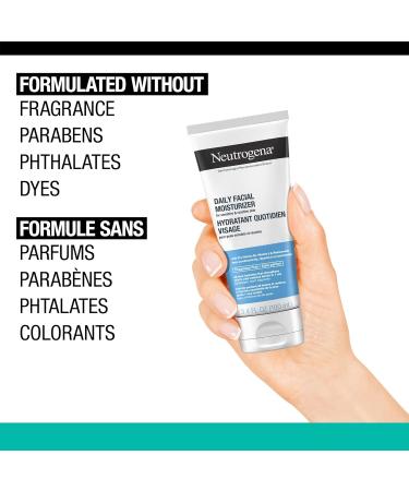 Neutrogena Fragrance Free Daily Facial Moisturizer Face & Neck Moisturizer for Sensitive Skin with Vitamin B3 Pro-Vitamin B5 & Vitamin E Supports Skin's Dynamic Barrier 100ml - Buy Online on GoSupps.com