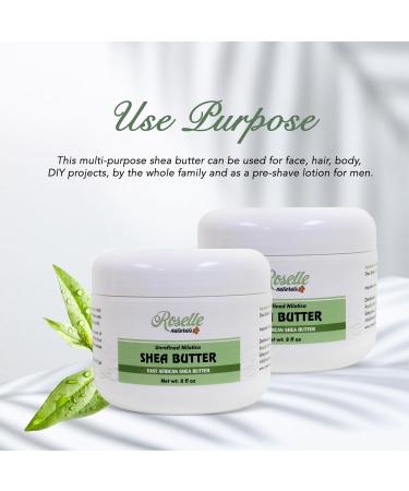 Pure Nilotica Shea Butter - Organic Raw & Unrefined for Hair Face & Body - 8oz - Buy Online on GoSupps.com