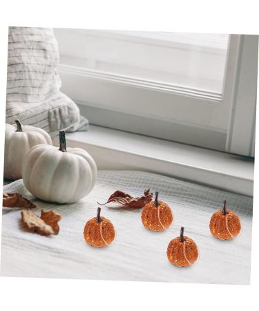 WOFASHPURET 10pcs Foam Pumpkin Fall Pumpkin Decor Thanksgiving House Decoration Lifelike Pumpkin Pumkin Decorating Glitter Pumpkins Faux Pumpkin Craft Mini Ornament Little Pumpkin Fake Pumpkin Orange 5.5CM - Buy Online on GoSupps.com