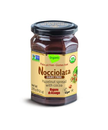 Rigoni di Asiago Spread Hazelnut and Cocoa Dairy free Organic, 9.52 oz