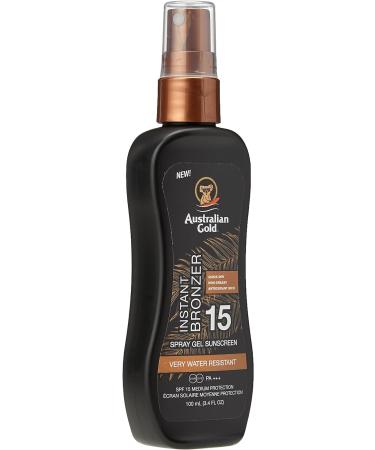 Australian Gold - Instant Sunscreen Spray SPF 15 100 ml (Pack of 1) White Single - Buy Online on GoSupps.com
