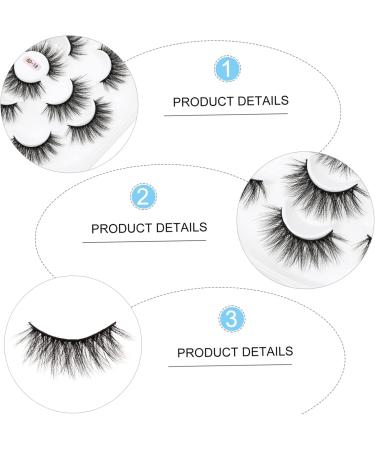 minkissy 7 Boxes 6d False Eyelashes Fake Eyelashes Dense Eyelashes False Eyelash Makeup Accessory Beauty Eyelashes Girls Accessories Dense Makeup Eyelashes Beauty Accessories Chemical Fiber - Buy Online on GoSupps.com