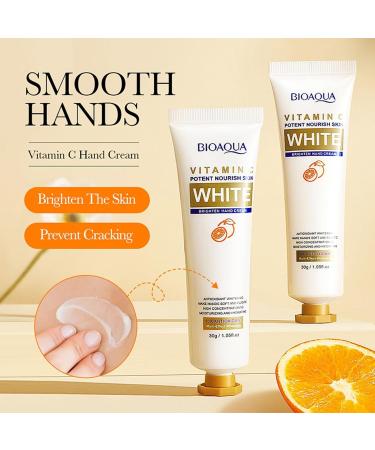 Hand Cream for Dry Cracked Hands | Hydrating Brightening n C Hand Cream | Hand Moisturizing Skin Care Cream | Non-greasy Travel Care Hand Lotion for Dry Cracked Hands - Buy Online on GoSupps.com