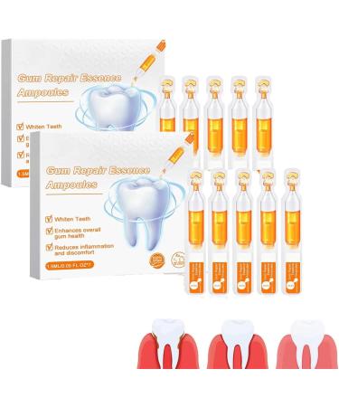 Ampoules de traitement de r paration des gencives dentifrice essence ampoules d'essence de r paration des gencives s rum de blanchiment des dents s rum de blanchiment des dents s rum jetable 2 Bo tes.