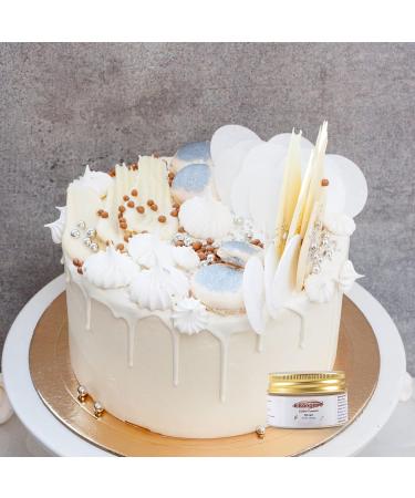 E-congton Gold Edible Gloss Dust | 7g Metallic Powder for Drinks Cake Decoration Cookies & More | Vegan & Gluten-Free - Buy Online on GoSupps.com