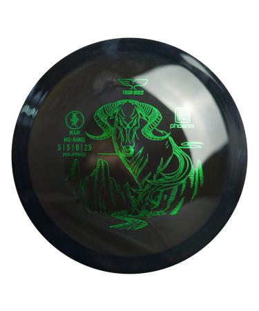 Yikun Disc Golf Mid Range | Professional PDGA Approved Golf | Stable Discs Golf Midrange | 165-175g | Versatile Golf Disc Perfect for Outdoor Games and Competition black