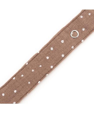 Customized AngelicArt Pacifier Strap with Engraved Name - Perfect Gift for Babies in Brown Dotted Design - Wide Color Selection - Buy Online on GoSupps.com
