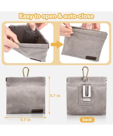 Buy Tigoadt Dog Treat Bag with Hip Clip | Portable Training Clicker & Leash Pocket - Ideal for Outdoor Dog Training (Gray) - Buy Online on GoSupps.com