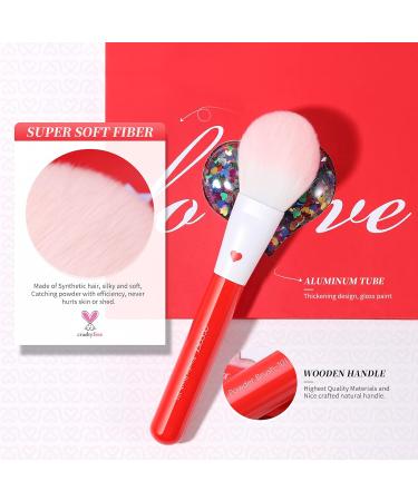 Docolor 32-Piece Professional Makeup Brushes Set - Premium Kabuki Brushes for Foundation, Blending, Contour, and More - Red/White Gift Kit - Buy Online on GoSupps.com