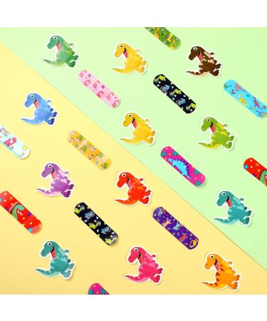 Weewooday 200 Pcs Dinosaur Shaped Bandages | Fun Waterproof Adhesive Bandages for Kids & Toddlers - Colorful Assorted Styles - Buy Online on GoSupps.com